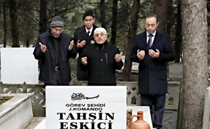 Şehit Jandarma Komando Er Tahsin Eskici kabri başında anıldı