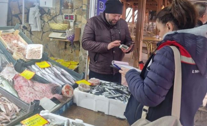 Tekirdağ’da perakende balık satış yerlerine denetim
