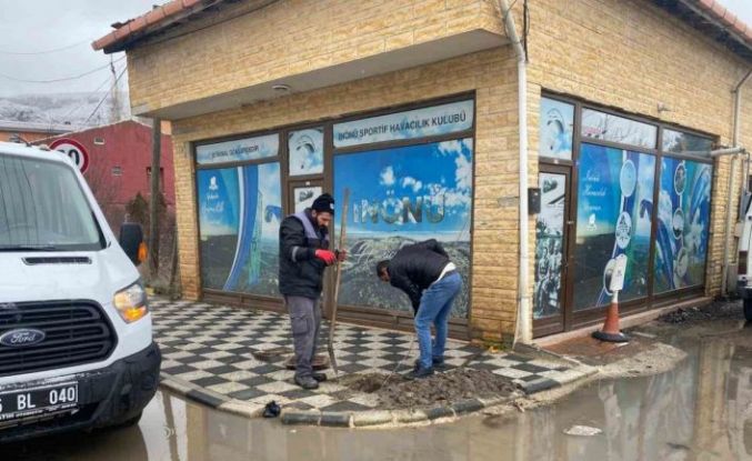 Tıkalı yağmur suyu giderleri açılıyor