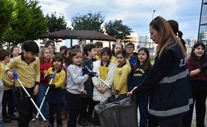 Atakum’da çocuklardan çevre temizliği konusunda anlamlı etkinlik