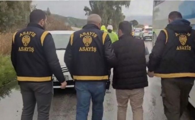 Aydın’a gelmek istedi otobüste yakalandı