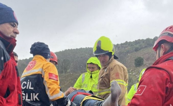 Balıkesir-Bursa kara yolunda korkutan kaza: 1 yaralı