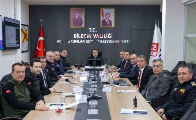 Bilecik’te 112 Acil Çağrı Hizmetleri İl Koordinasyon Komisyon Toplantısı yapıldı