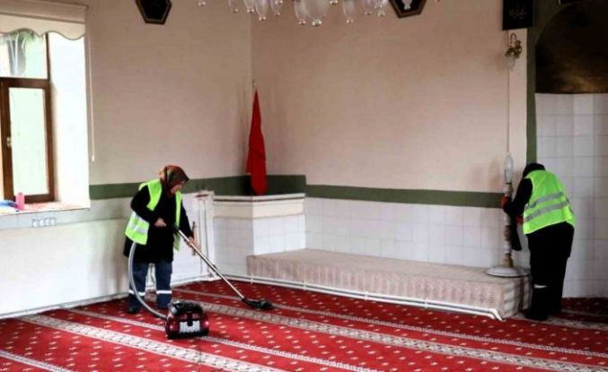 Bilecik’te Ramazan Ayı öncesi camilerde temizlik çalışması