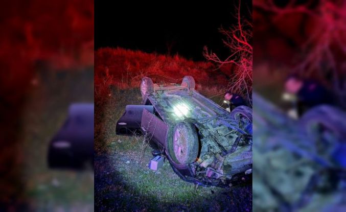 Bucak’ta otomobil takla attı: 2 yaralı