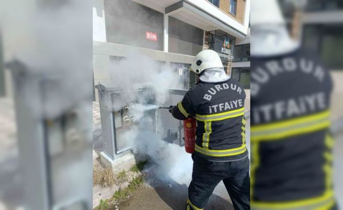 Burdur’da trafoda yangın paniği