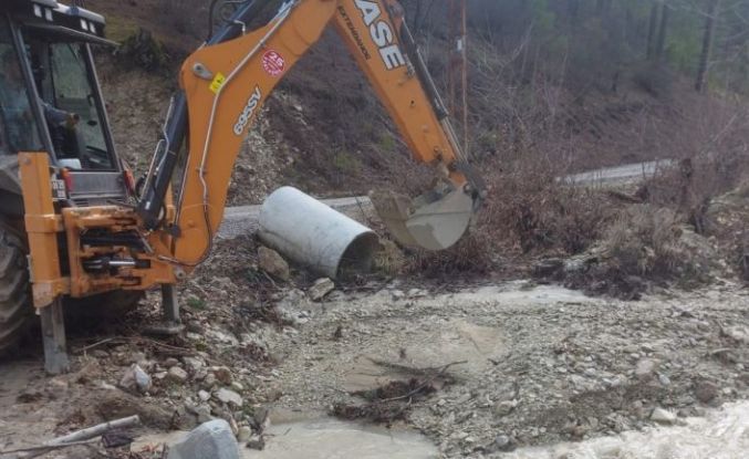 Çameli Belediyesi yoğun yağışın ardından 7/24 teyakkuzda