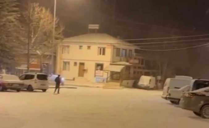 Çankırı’da kar yağışı etkili oldu