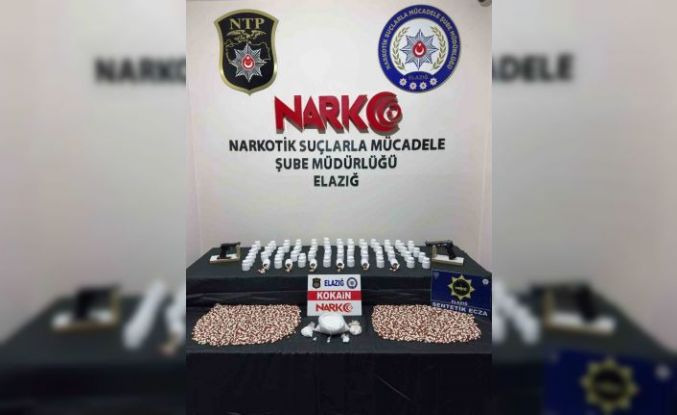 Elazığ’da 802 gram kokain ele geçirildi: 1 şahıs tutuklandı