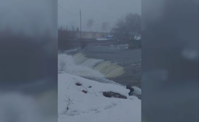 Elazığ’da sağanak yağış sonrası dereler coştu