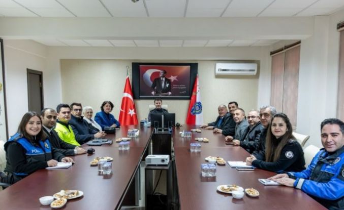 Emniyet Müdürü Çağlar başkanlığında huzur toplantısı yapıldı