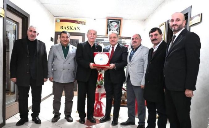 ESOB yönetiminden, Tortum Belediye Başkanı Yiğider’e nezaket ziyareti