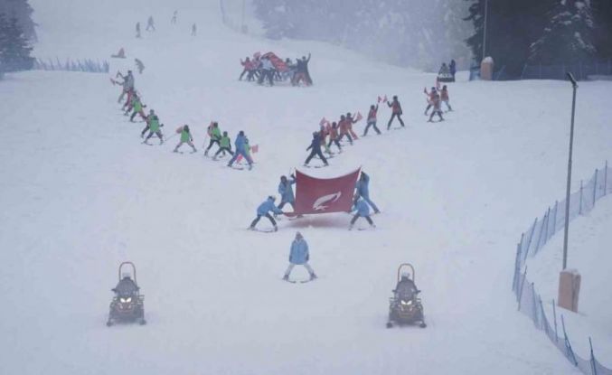 Ilgaz Dağı’nda Sevgililer Günü’nde düzenlenen festival yoğun ilgi gördü