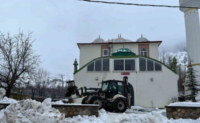 Kahramanmaraş kırsal bölgelerde kar temizliği