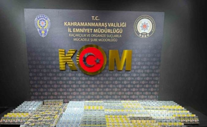 Kahramanmaraş’ta narkotik ve kaçakçılık operasyonu: 1 tutuklama