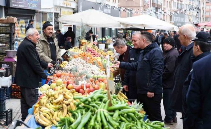 Kırıkkale’de pazarlarda fiyat ve tartı denetimi