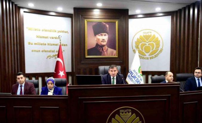 Malatya Büyükşehir Belediye Meclisi Şubat ayı toplantısı yapıldı