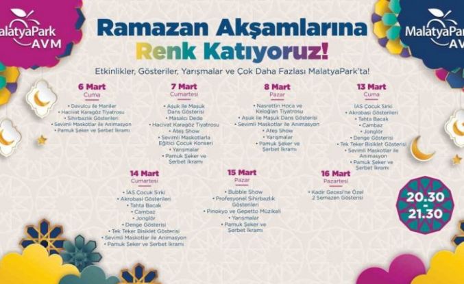 MalatyaPark AVM’de Ramazan coşkusu