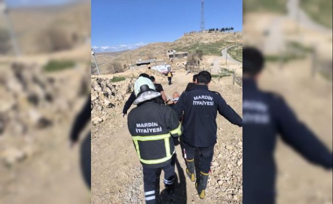 Mardin’de boş havuza düşen kişi yaralandı