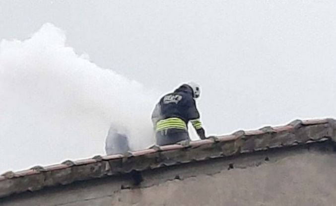 Muratlı’da baca yangını korkuttu