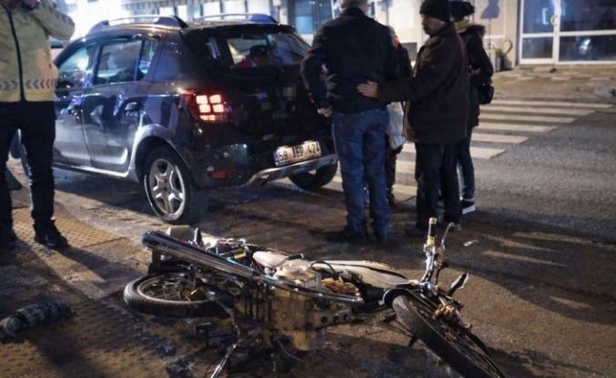 Muratlı’da motosiklet kazası: 1 yaralı