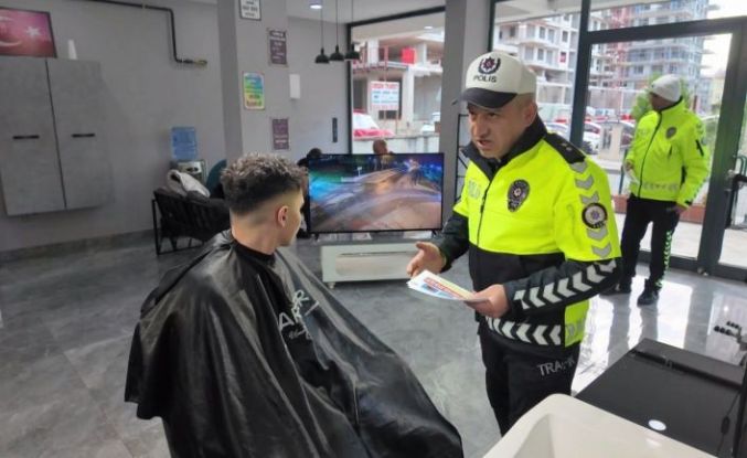 Ordu’da kuaför salonlarında trafik güvenliği projesi