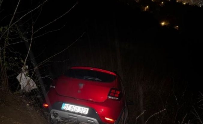 Osmaniye’de otomobil uçuruma yuvarlandı: 1 yaralı