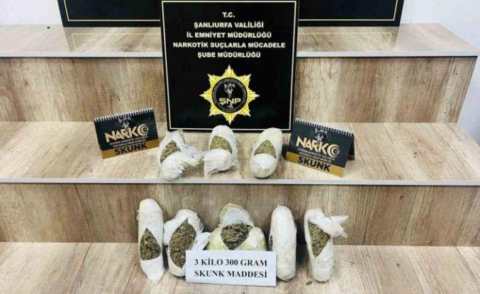 Şanlıurfa’da uyuşturucu operasyonu: 1 tutuklama