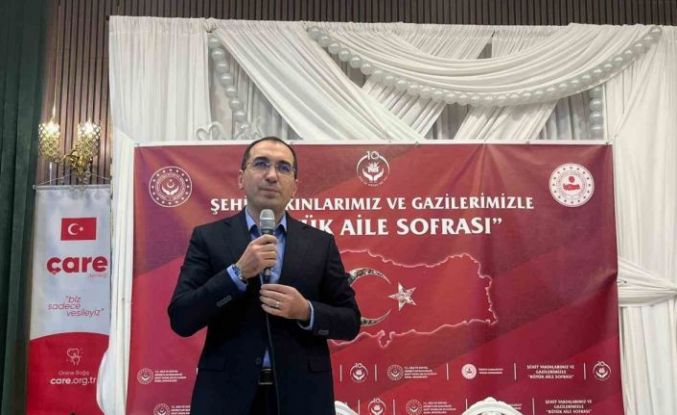 Şehit yakınları ve gaziler gönül sofrasında buluştu