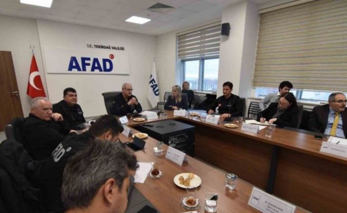 Tekirdağ AFAD’da Trakya belediyeleriyle afet riskleri değerlendirmesi