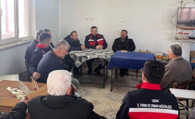 Uşak İl Tarım ve Orman Müdürlüğü üreticilerle sahada bir araya geldi