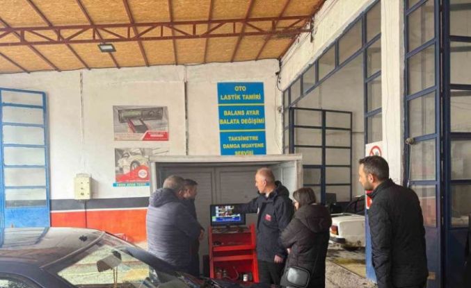 Bayburt’ta egzoz gazı emisyon ölçüm istasyonları denetlendi