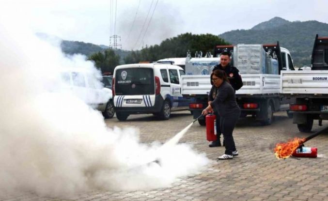 Bodrum’da yangın güvenliği bilinci artırılıyor