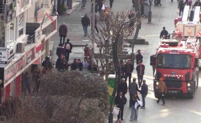 Bolu’da yanık kokusu itfaiye ekiplerini harekete geçirdi