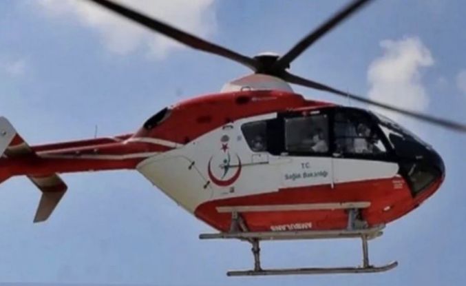 Çankırı’da ambulans helikopter inme geçiren hasta için havalandı