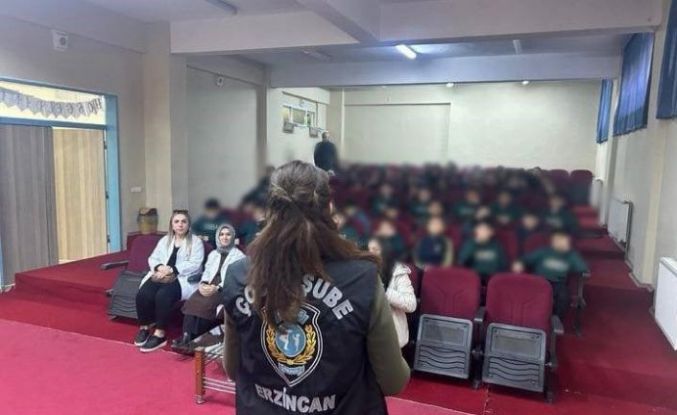 Erzincan’da öğrencilere güvenlik eğitimi verildi