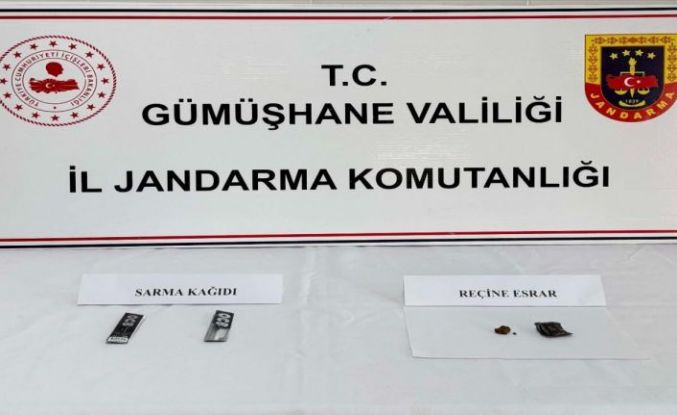 Gümüşhane’de uyuşturucu operasyonu