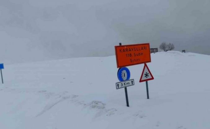 Hasköy-Mutki yolu kar ve tipi nedeniyle ulaşıma kapatıldı