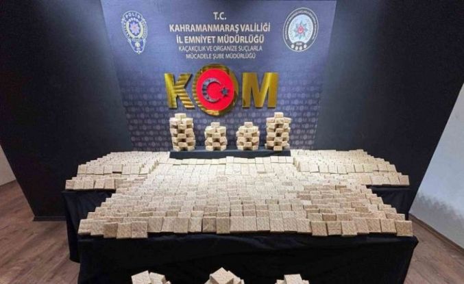 Kahramanmaraş’ta narkotik ve kaçakçılık operasyonu