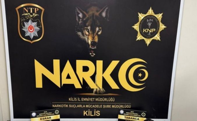 Kilis’te 17 kilo 105 gram takoz esrar ele geçirildi, 1 kişi tutuklandı