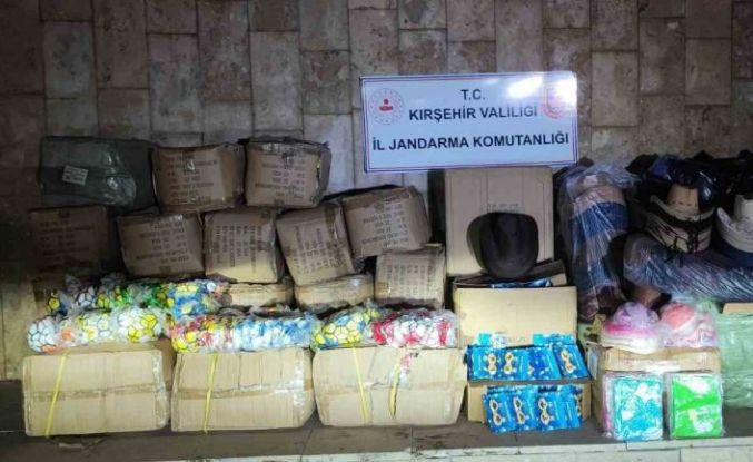 Kırşehir’de 2 milyonluk faturasız ürün ele geçirildi