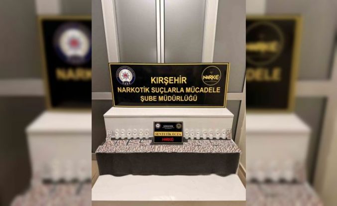Kırşehir’de polis, bin 387 adet uyuşturucu madde ele geçirdi