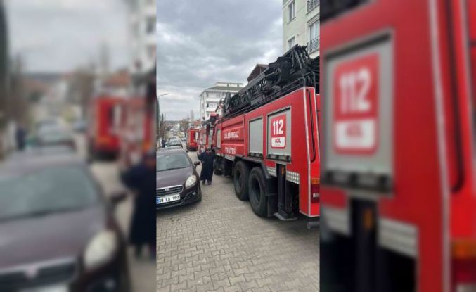 Kurutma makinesinden çıkan duman paniğe neden oldu