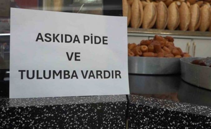 Rize’de askıda ekmek, pidenin ardından askıda tulumba kampanyası başladı