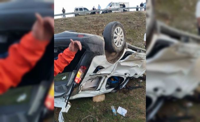 Siirt’te otomobil şarampole yuvarlandı: 1 ölü, 2 yaralı