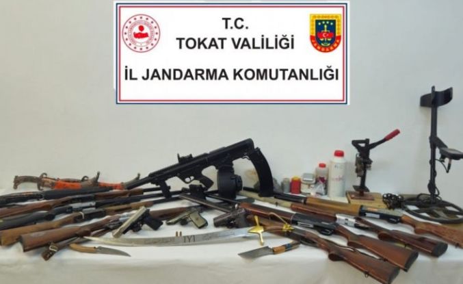 Tokat’ta silah ve tarihi eser operasyonu