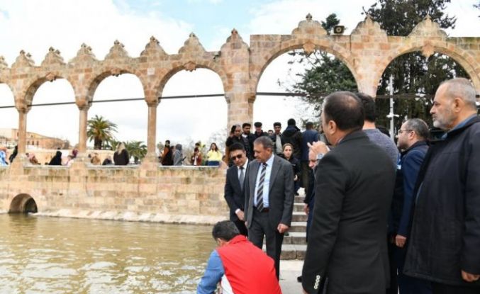 Vali Şıldak Balıklıgöl’de incelemelerde bulundu