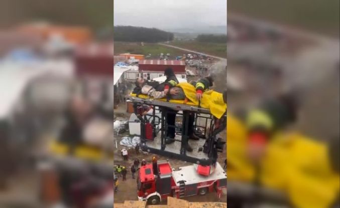 Bafra’da inşaatta iş kazası: 1 yaralı