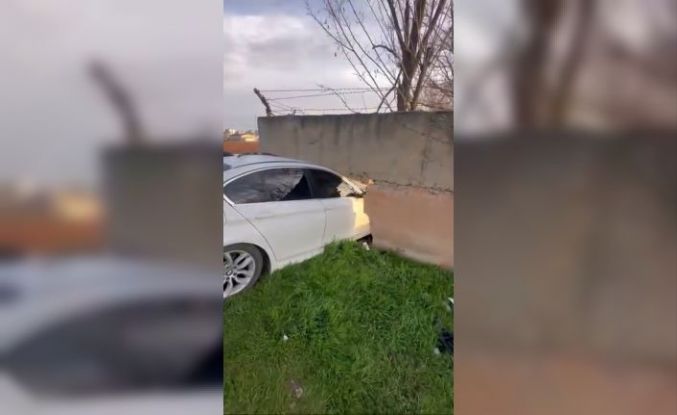 Batman’da otomobil ihata duvarına çarptı: 1 yaralı