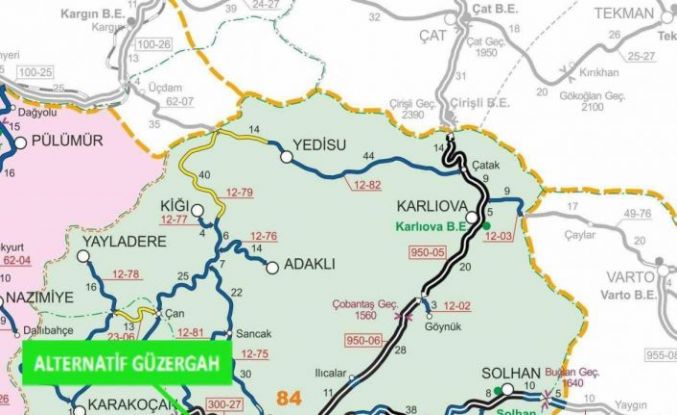 Bingöl’de heyelan tehlikesi